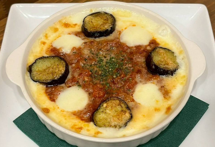 ナスとモッツァレラのミートドリア