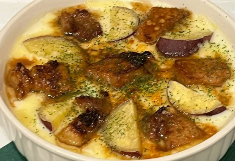 照り焼き三元豚とさつまいもの秋ドリア