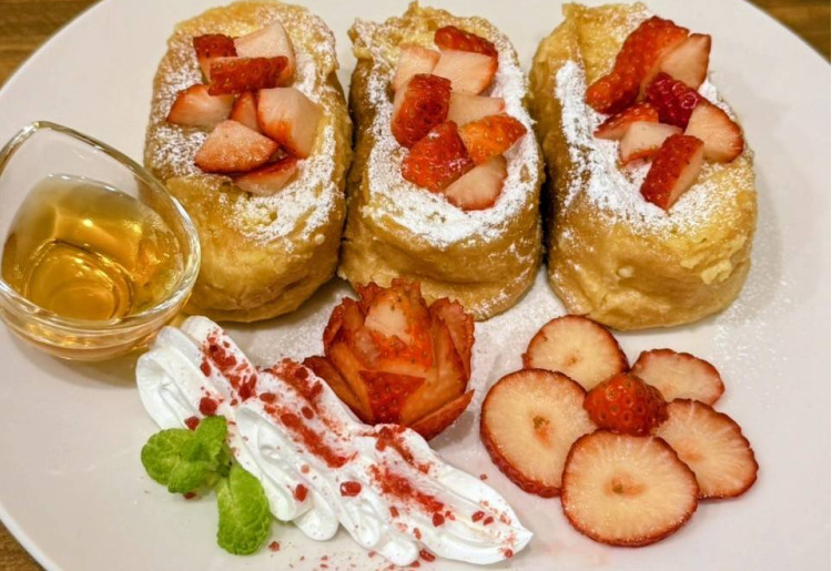 いちご尽くしのフレンチトースト
