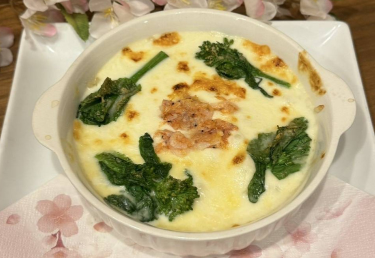 桜エビと菜の花の春ドリア